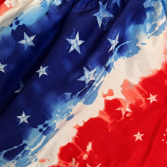 OP Ocean Pacific Stars Stripes Patriotic USA Lightweight Board Shorts M 7-9 - Picture 2 of 3